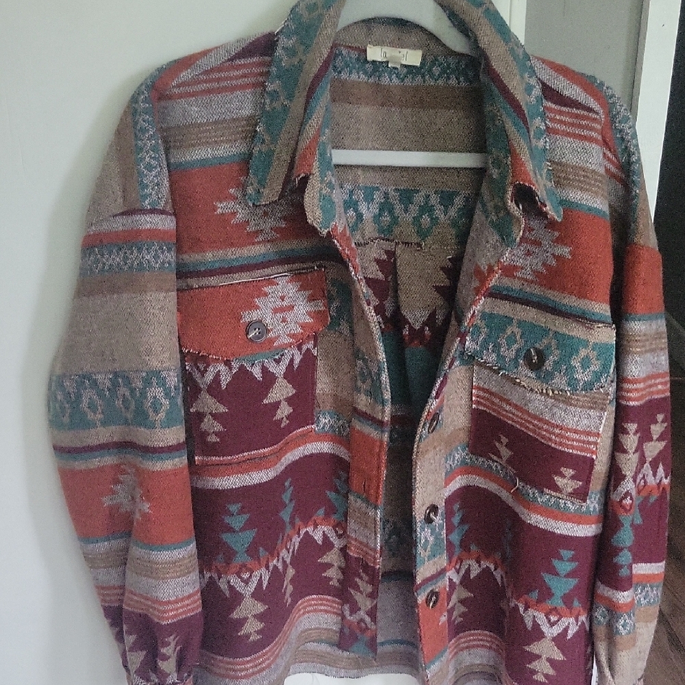 LA MIEL Multicolor Patterned Jacket